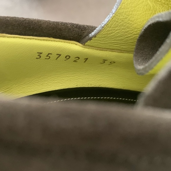 Balenciaga Olive Green Heeled Loafer Pumps - Picture 4 of 8